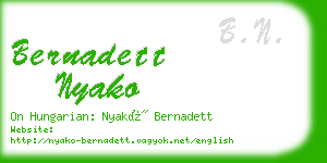 bernadett nyako business card